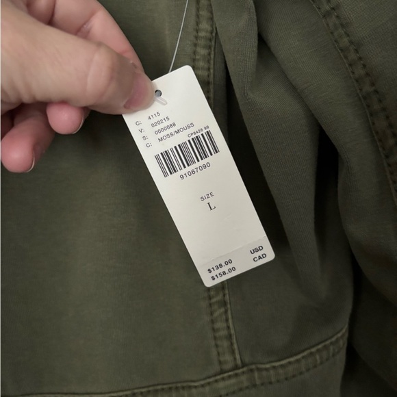 NWT Anthropologie Army Green Fitted Stretch Blazer Size L - Picture 4 of 4